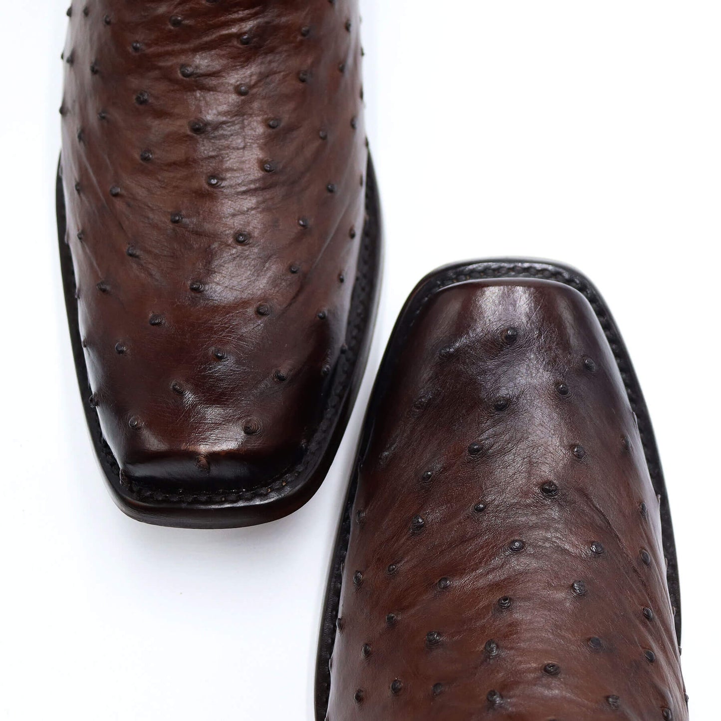 Cowboy Boot Model Phoenix, in Original Ostrich Leather.