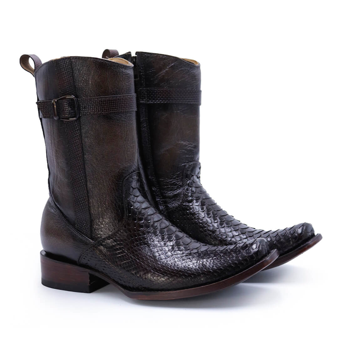 Bota vaquera en piel original de pitón modelo Centaurus