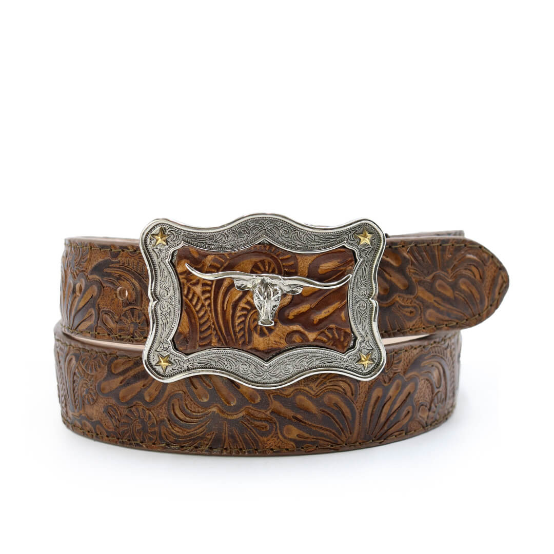 Original leather belt engraved model