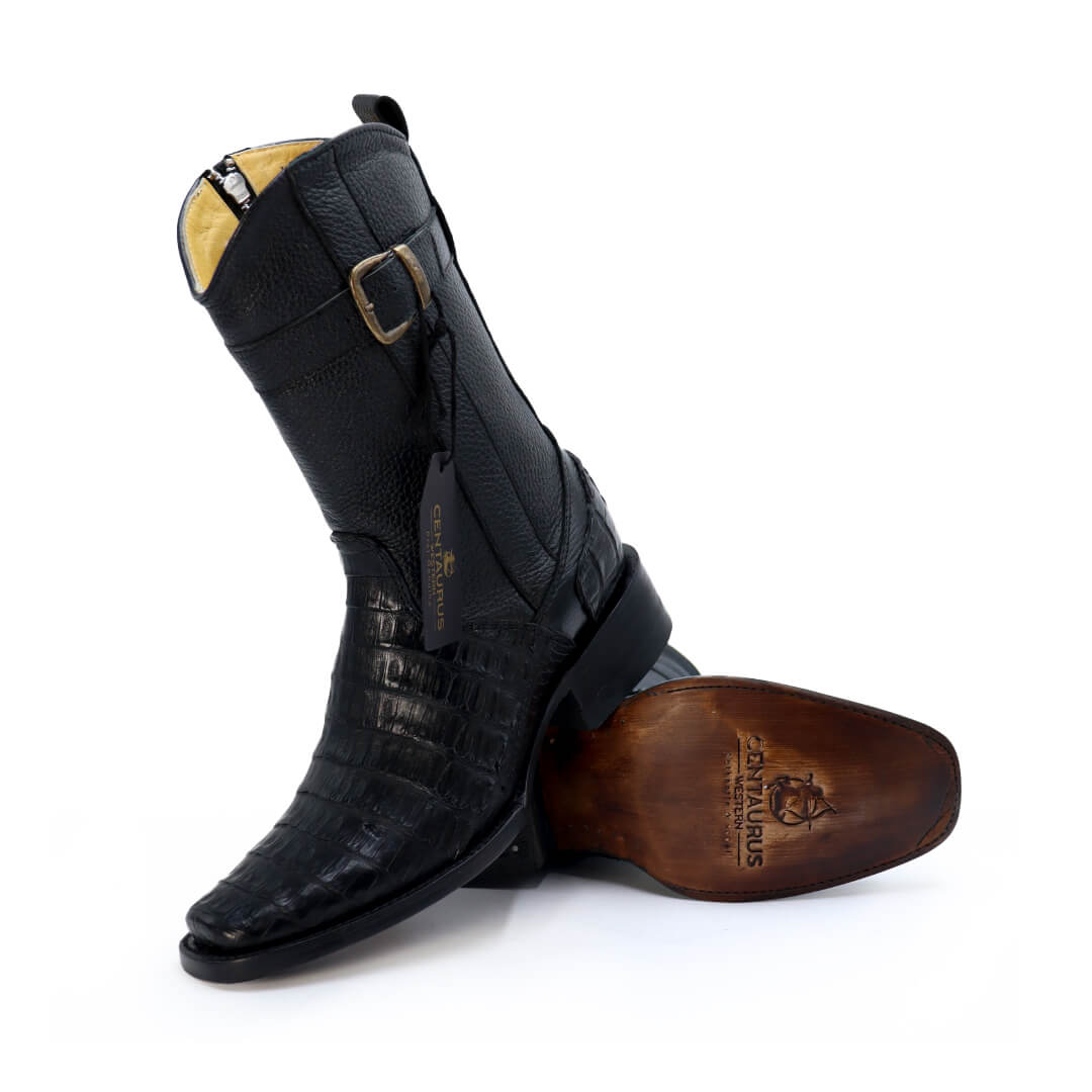 Crocodile skin cowboy boot, Fenix model