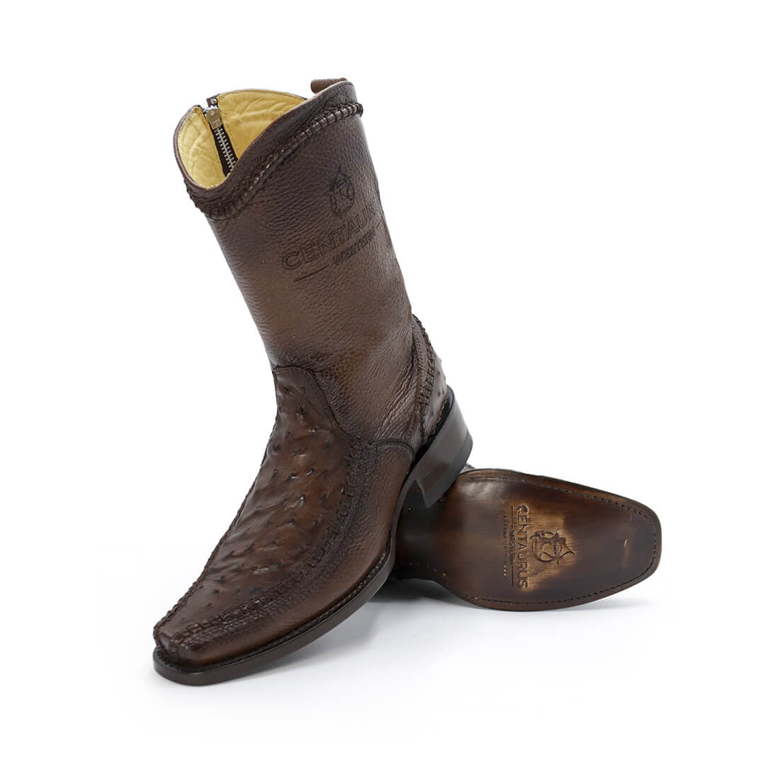 Original leather cowboy boot, Herringbone model