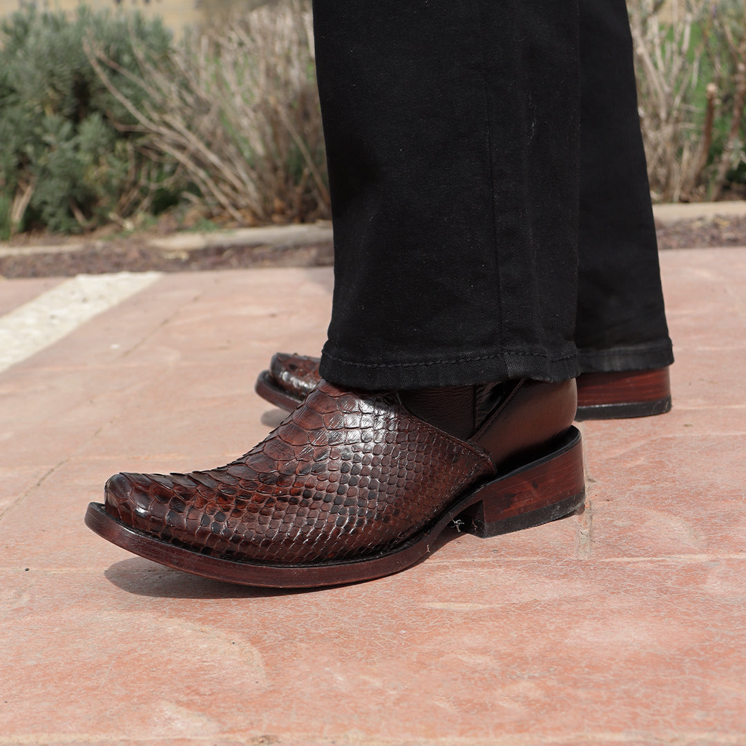 Bota vaquera en piel original de pitón modelo Centaurus