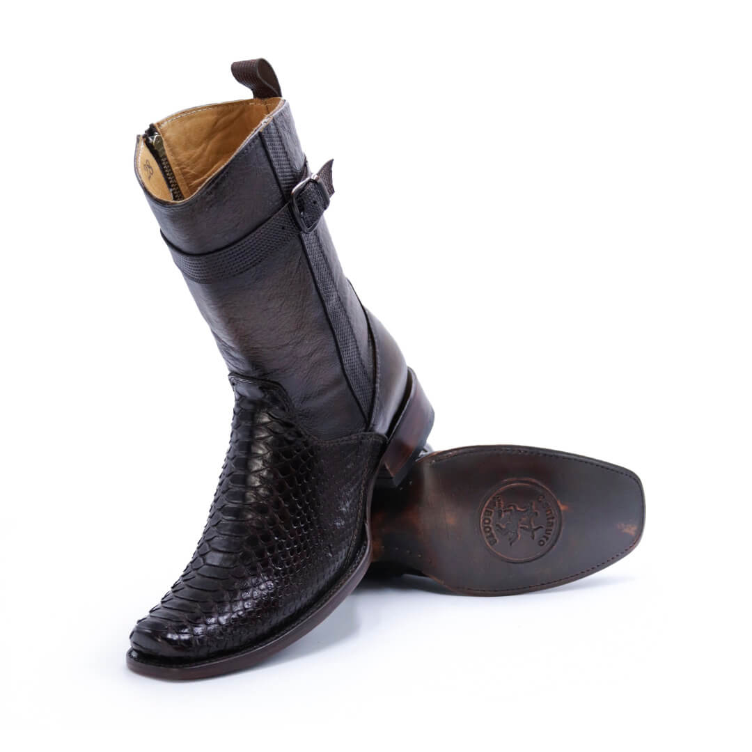 Bota vaquera en piel original de pitón modelo Centaurus