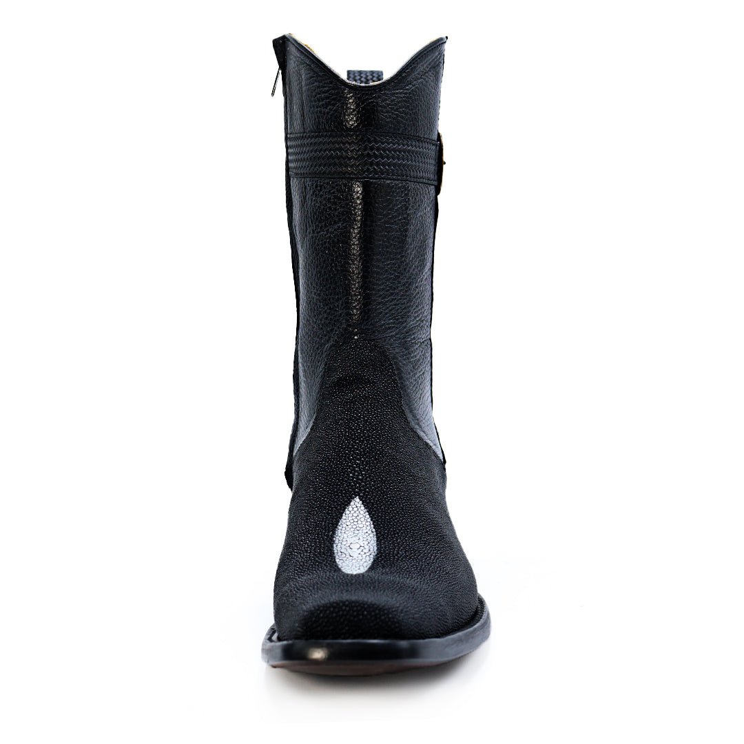 Bota vaquera en piel original de mantarraya modelo fenix