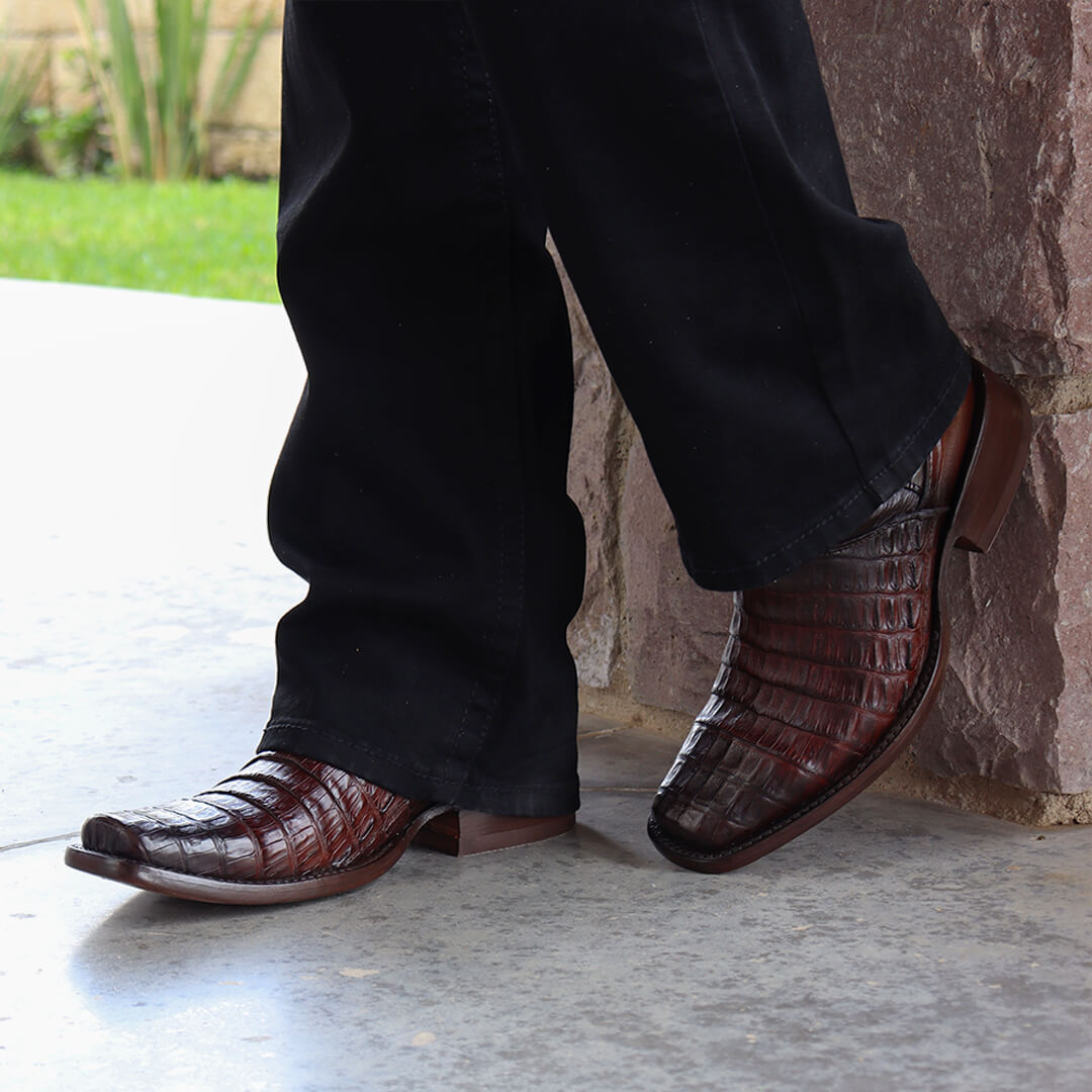 Original crocodile leather cowboy boot, Fenix model