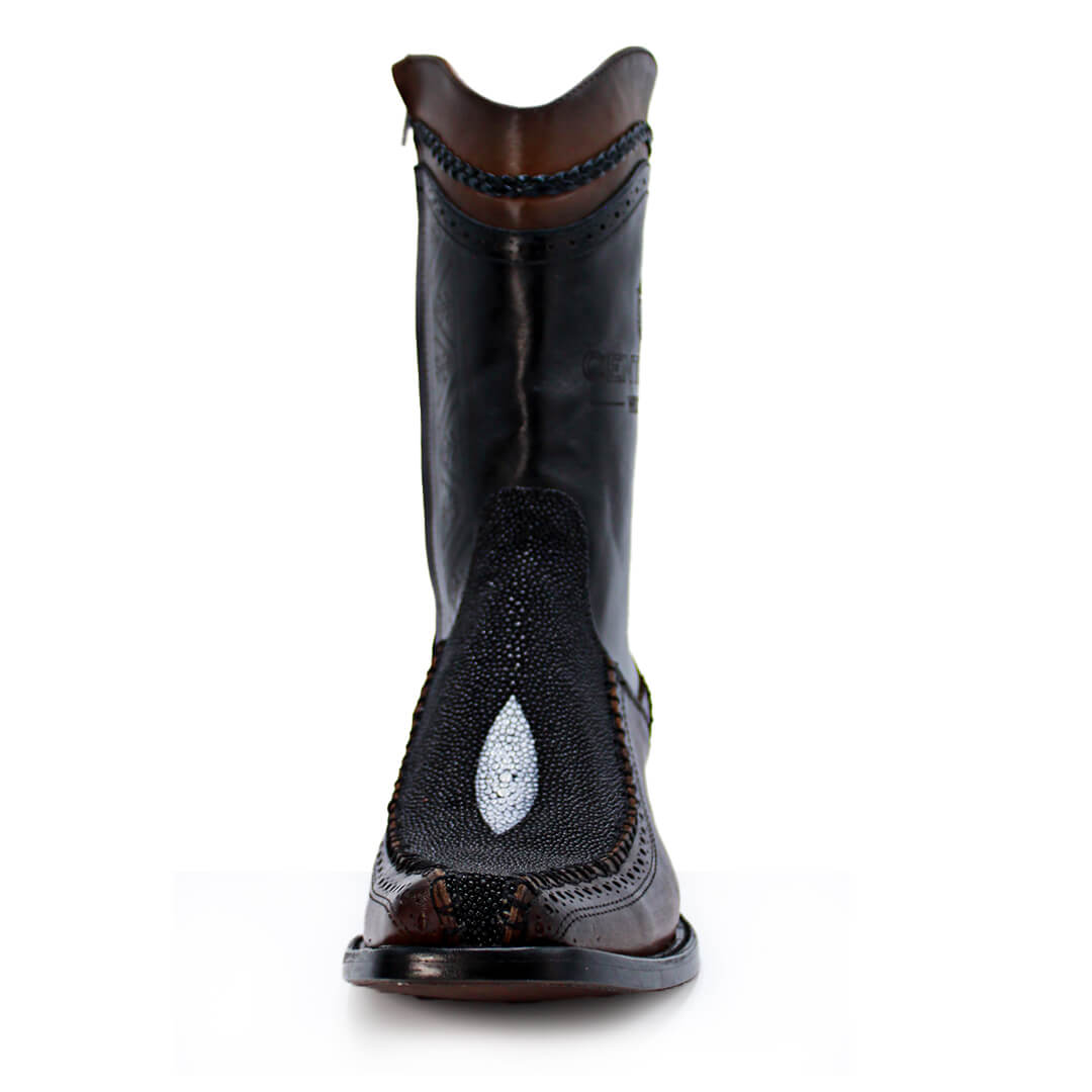 Caudal Model Cowboy Boot in Original Manta Ray Leather