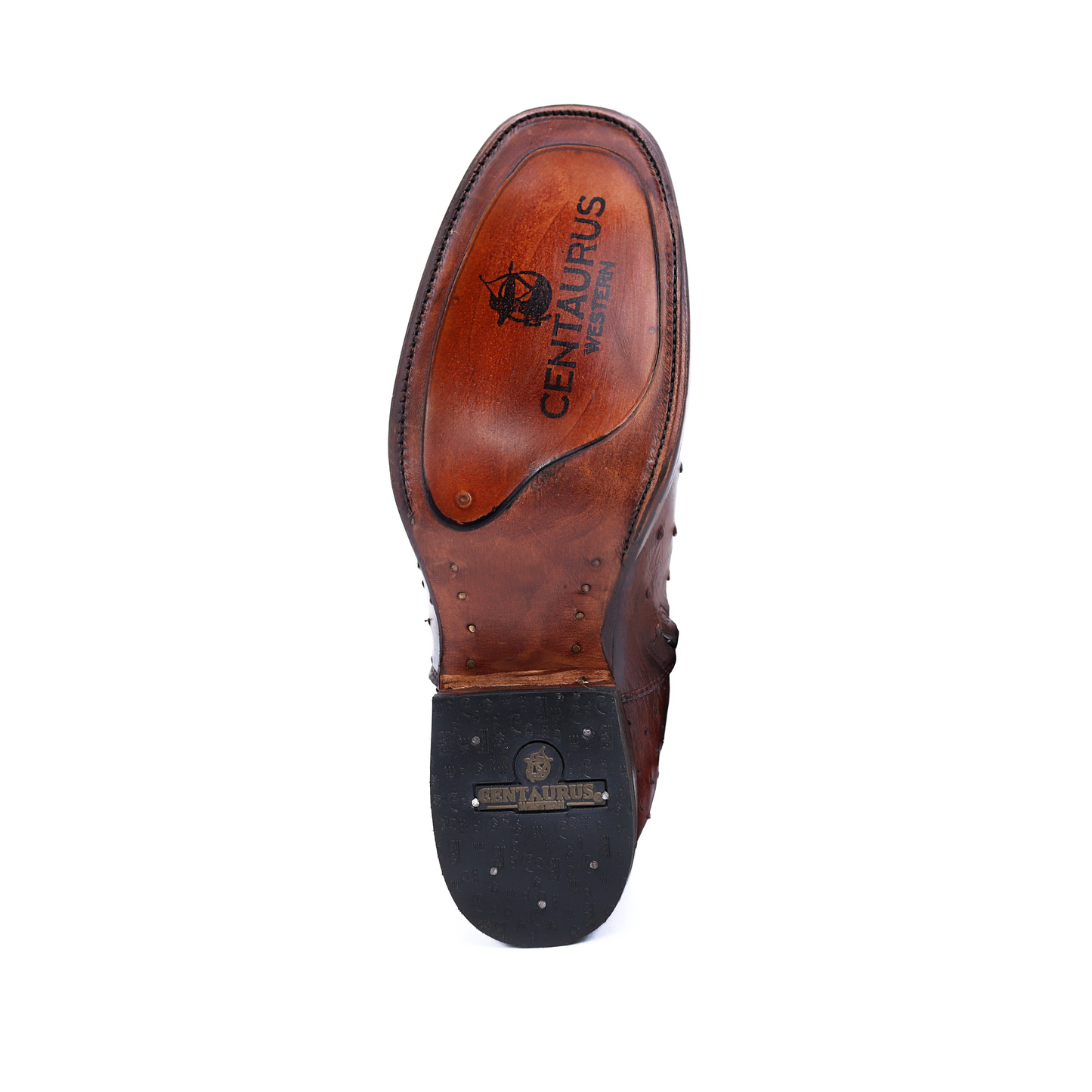 Bota Vaquera Modelo Fénix, en Piel de Avestruz Original.
