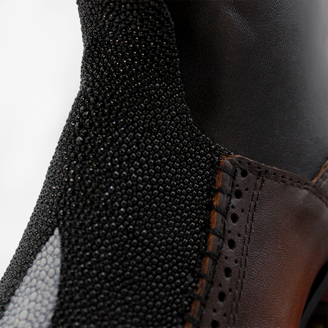Caudal Model Cowboy Boot in Original Manta Ray Leather