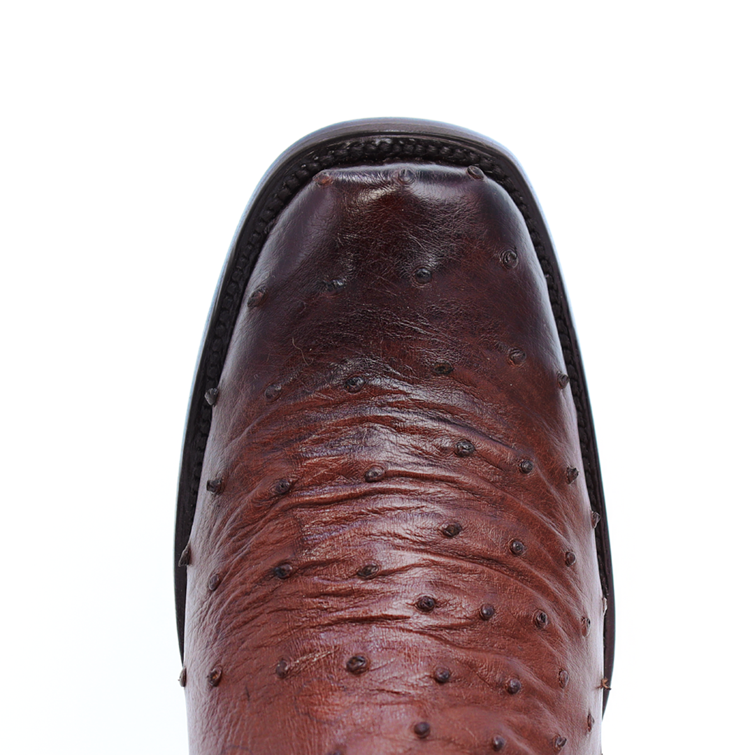 Bota Vaquera Modelo Fénix, en Piel de Avestruz Original.