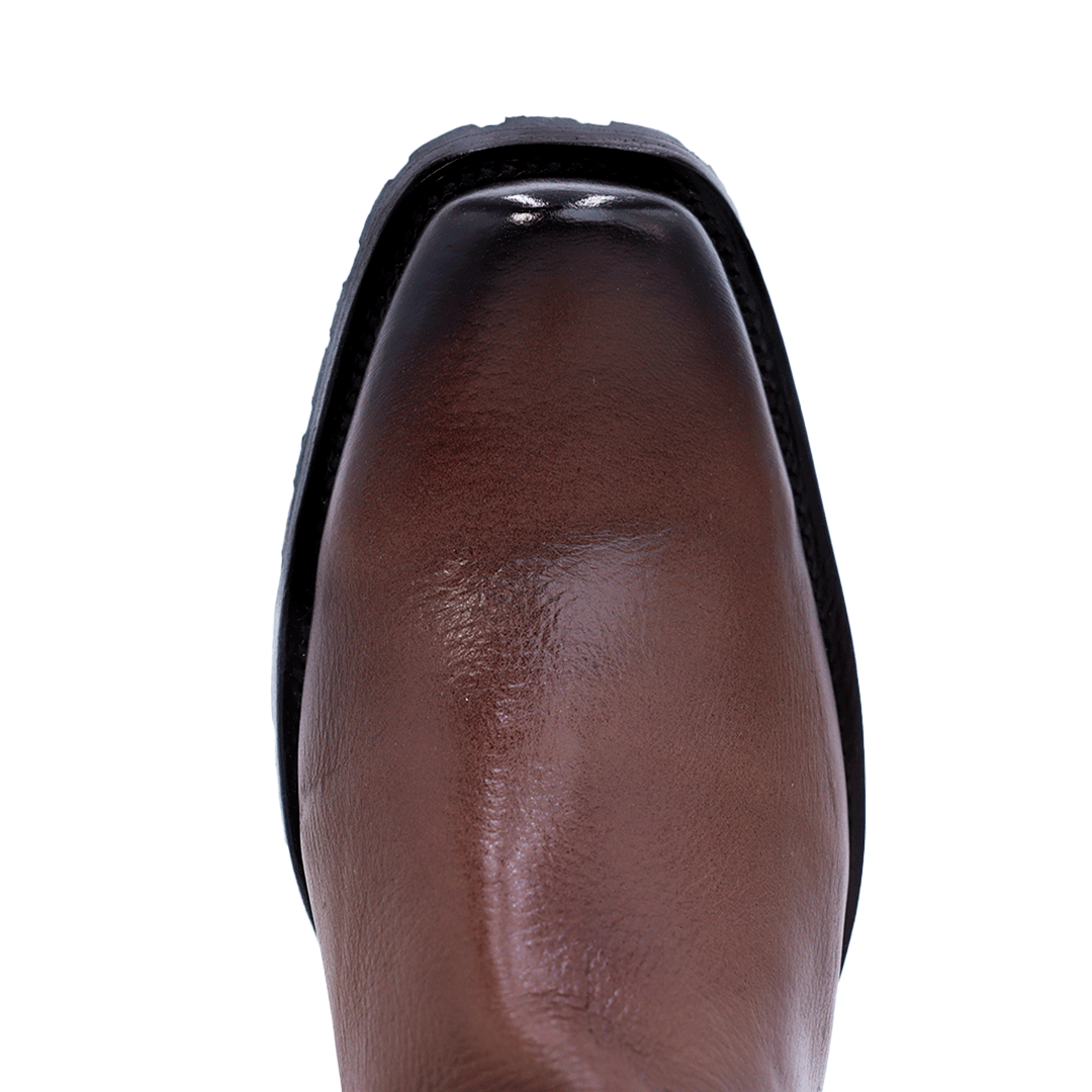 Bota vaquera en piel original de venado suela tractor modelo llanero
