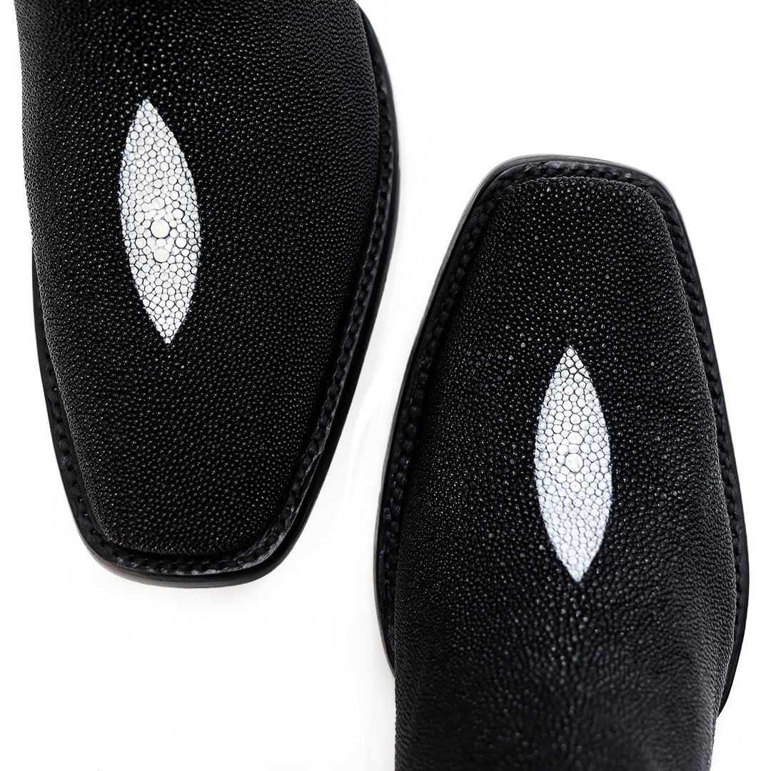 Bota vaquera en piel original de mantarraya modelo fenix