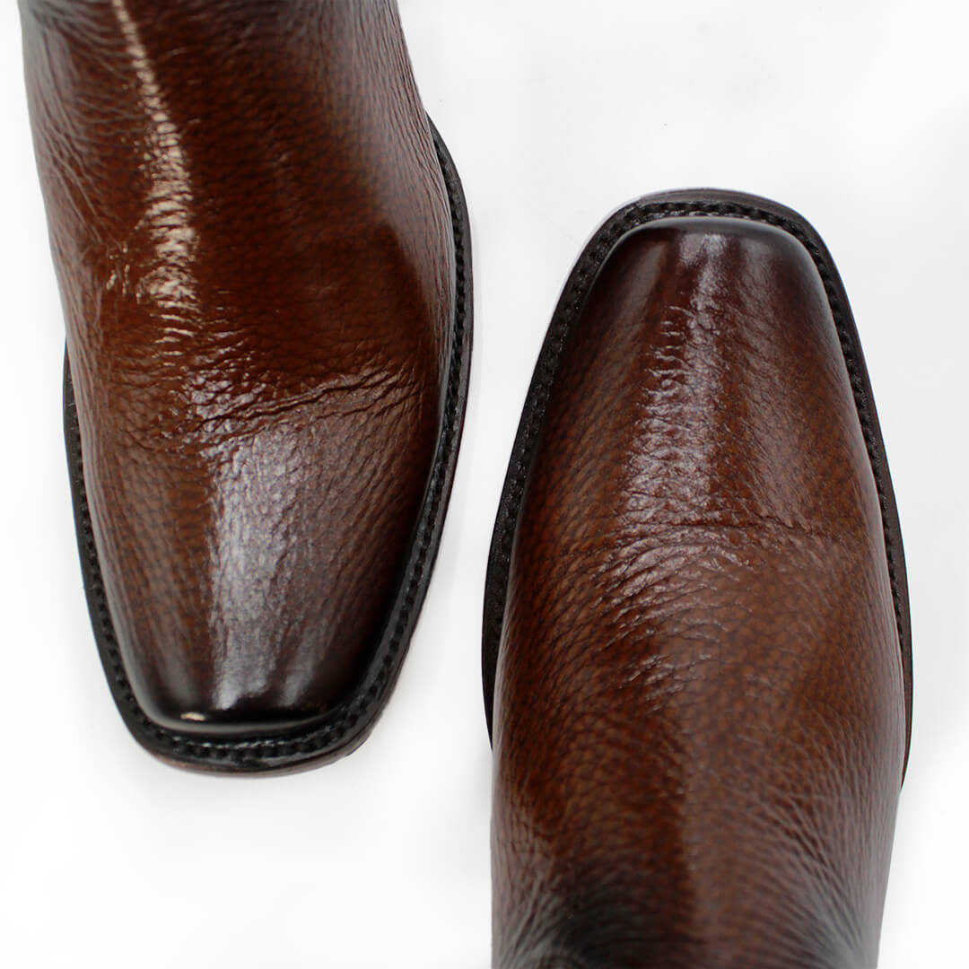 Bota Vaquera Modelo Brandy en Piel de Venado Original
