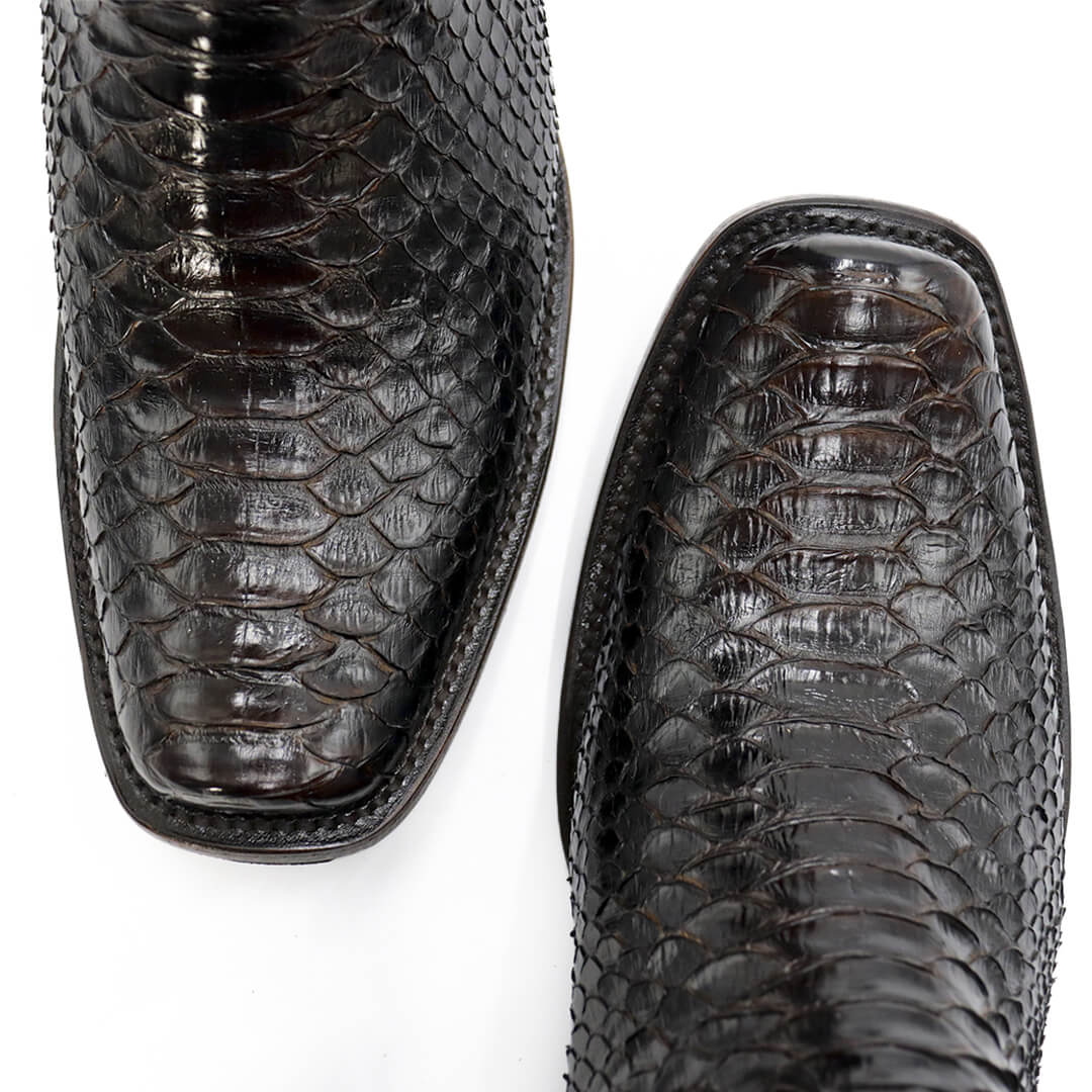 Bota vaquera en piel original de pitón modelo Centaurus