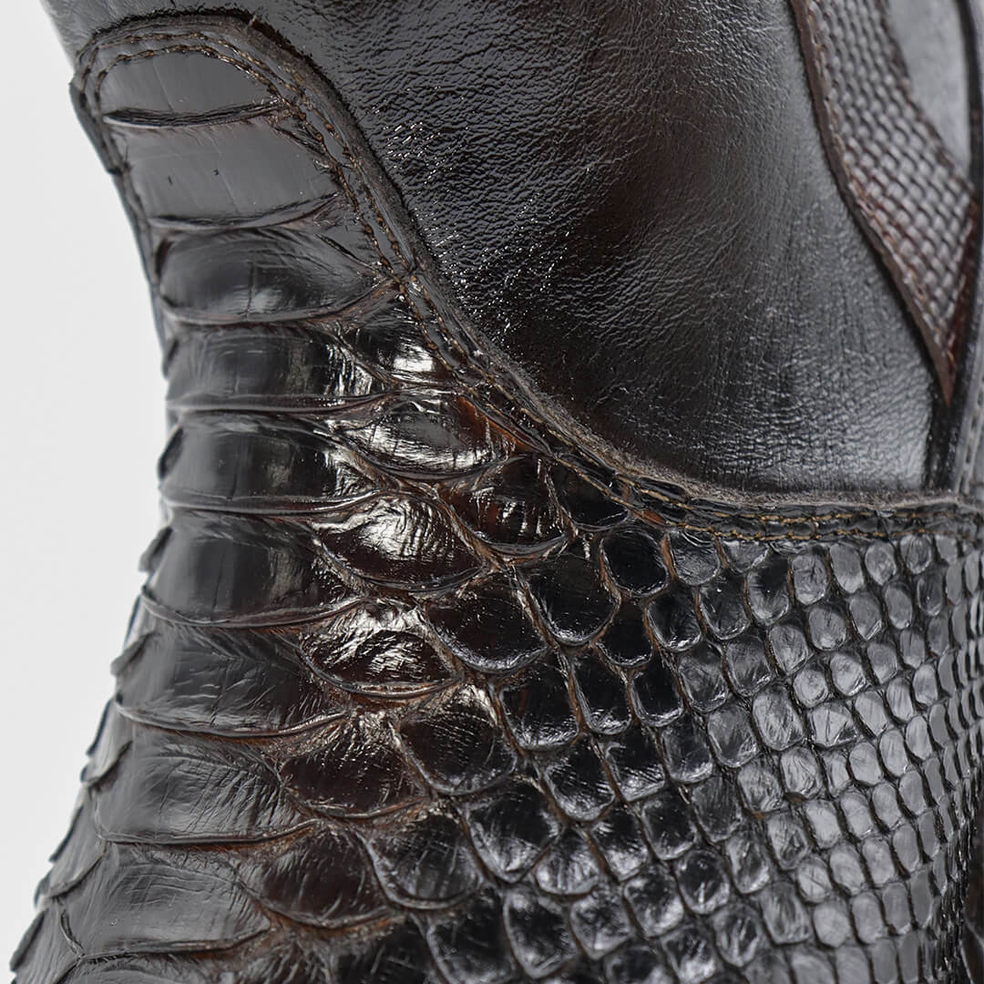 Bota vaquera en piel original de pitón modelo Centaurus
