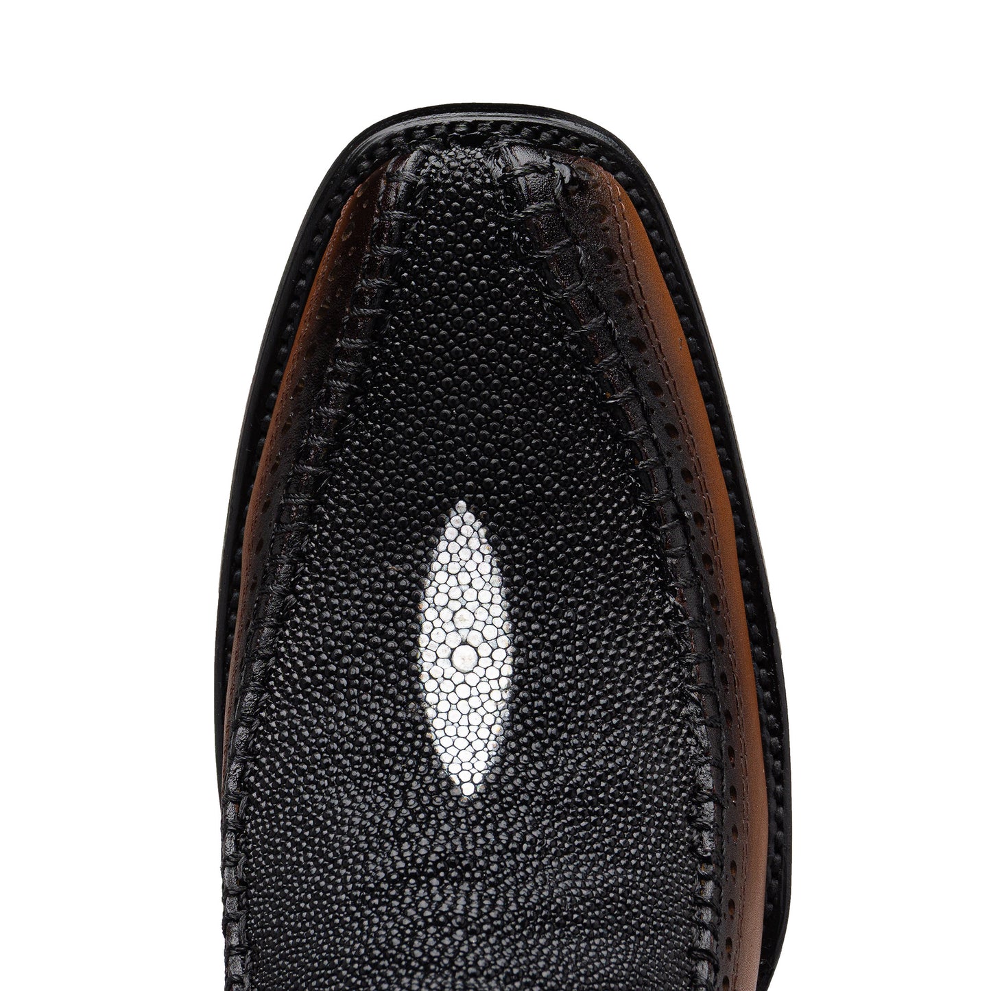 Caudal Model Cowboy Boot in Original Manta Ray Leather