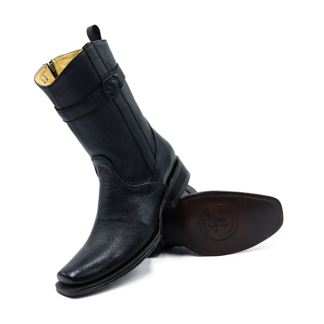 Bota Vaquera Modelo Brandy en Piel de Venado Original