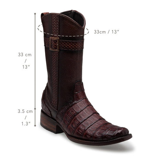 Bota en Piel de Cocodrilo Modelo Fénix