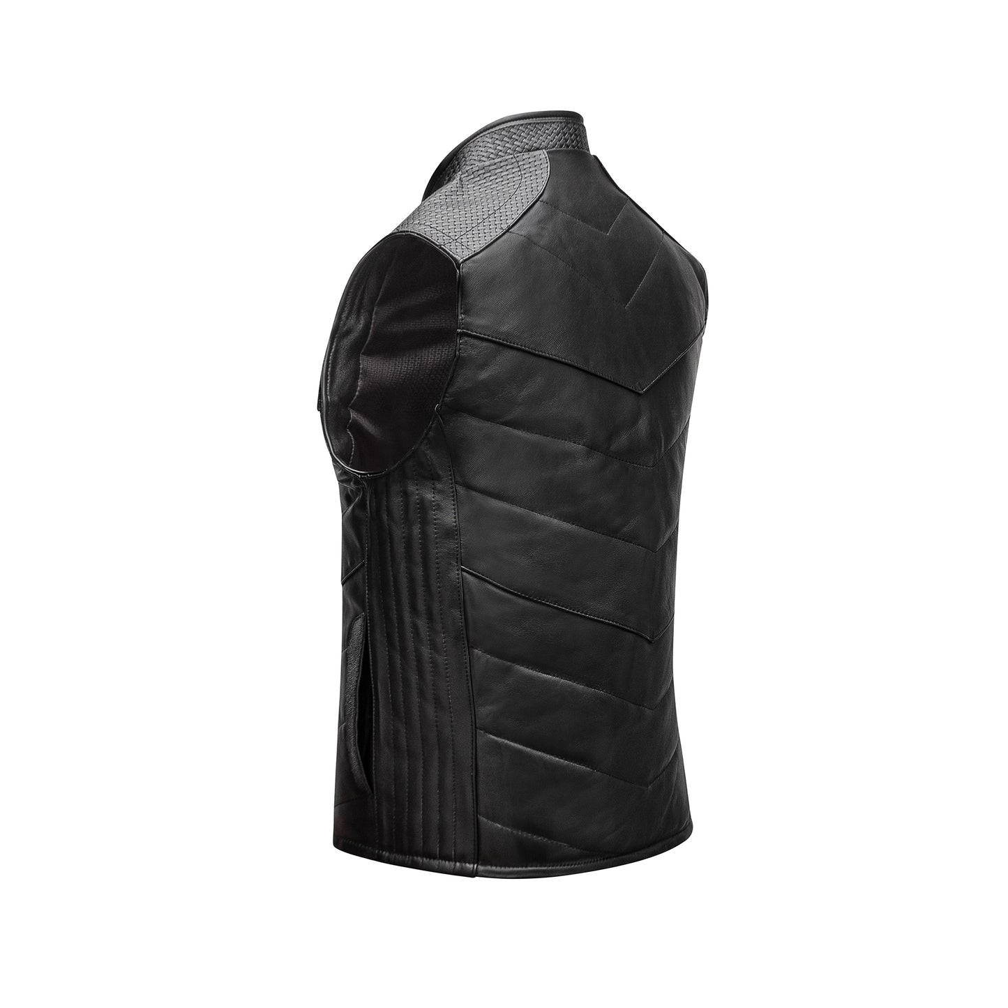 Genuine Stingray Leather Vest, Diamond Model