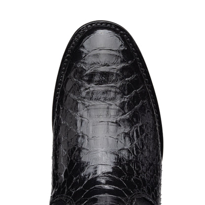 Quirón model python leather ankle boot with grafted sole
