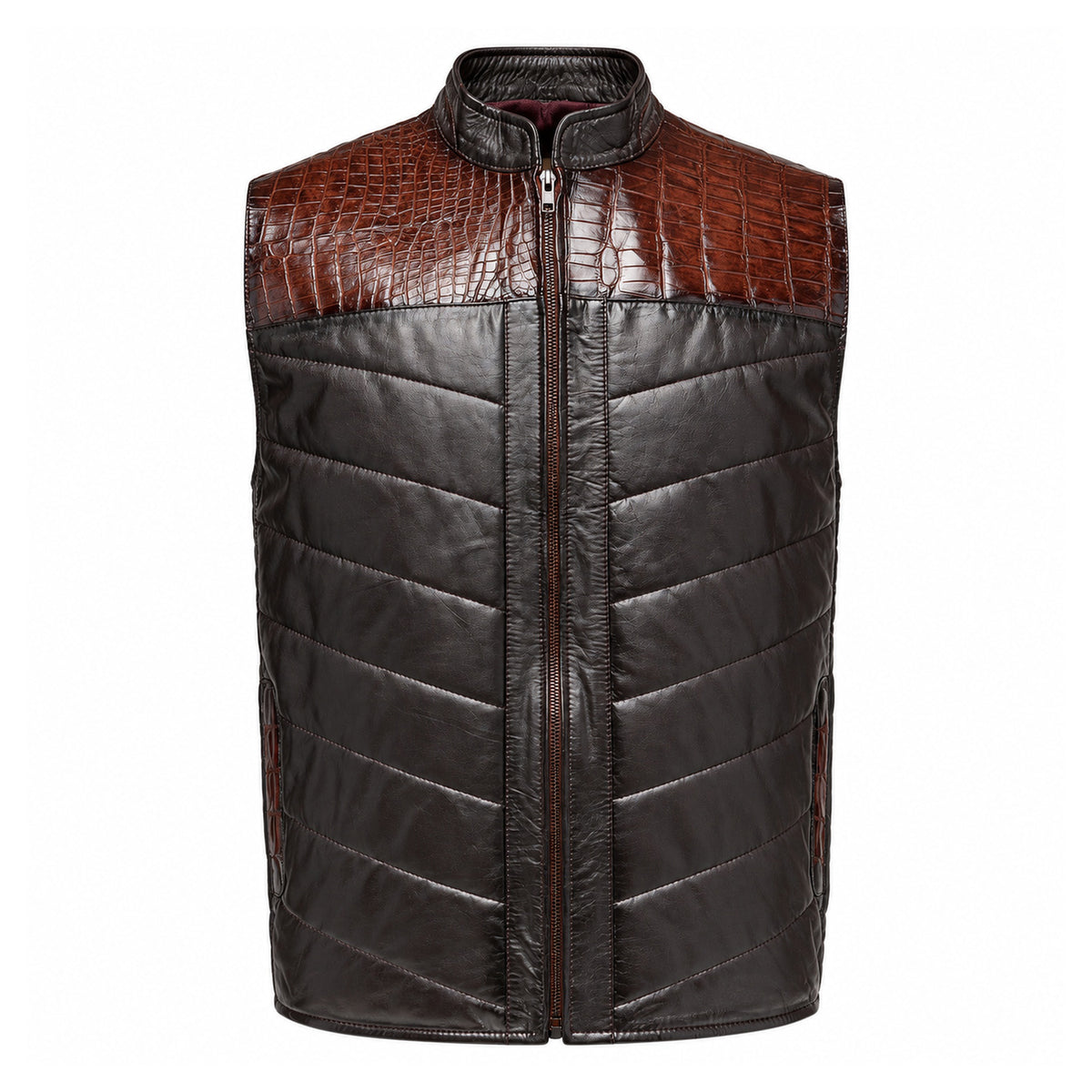 Original leather vest Sendero model