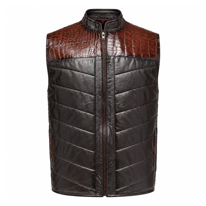 Original leather vest Sendero model