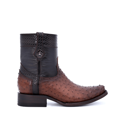 Eco model ostrich leather cowboy boot