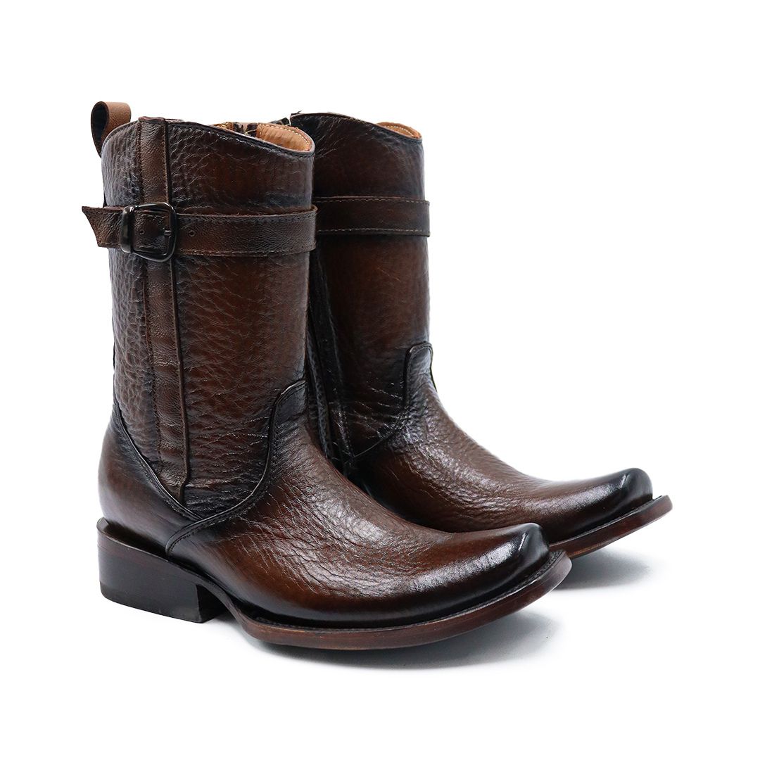 Bota vaquera de piel original modelo brandy