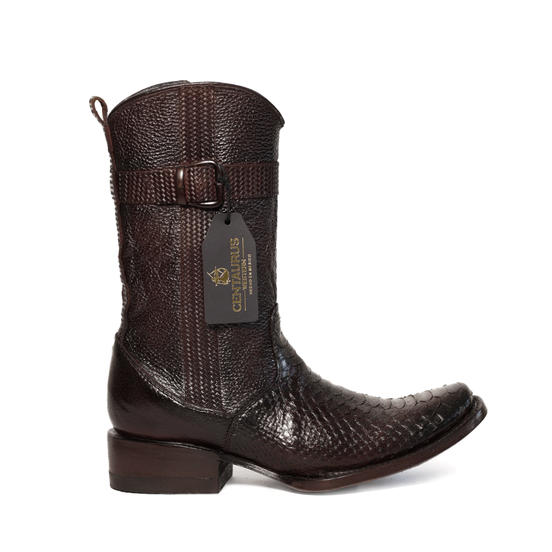 Bota vaquera en piel original de pitón modelo Centaurus