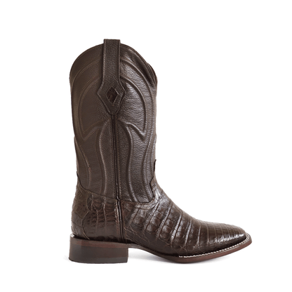 Bulldog boot in crocodile leather, model Rex