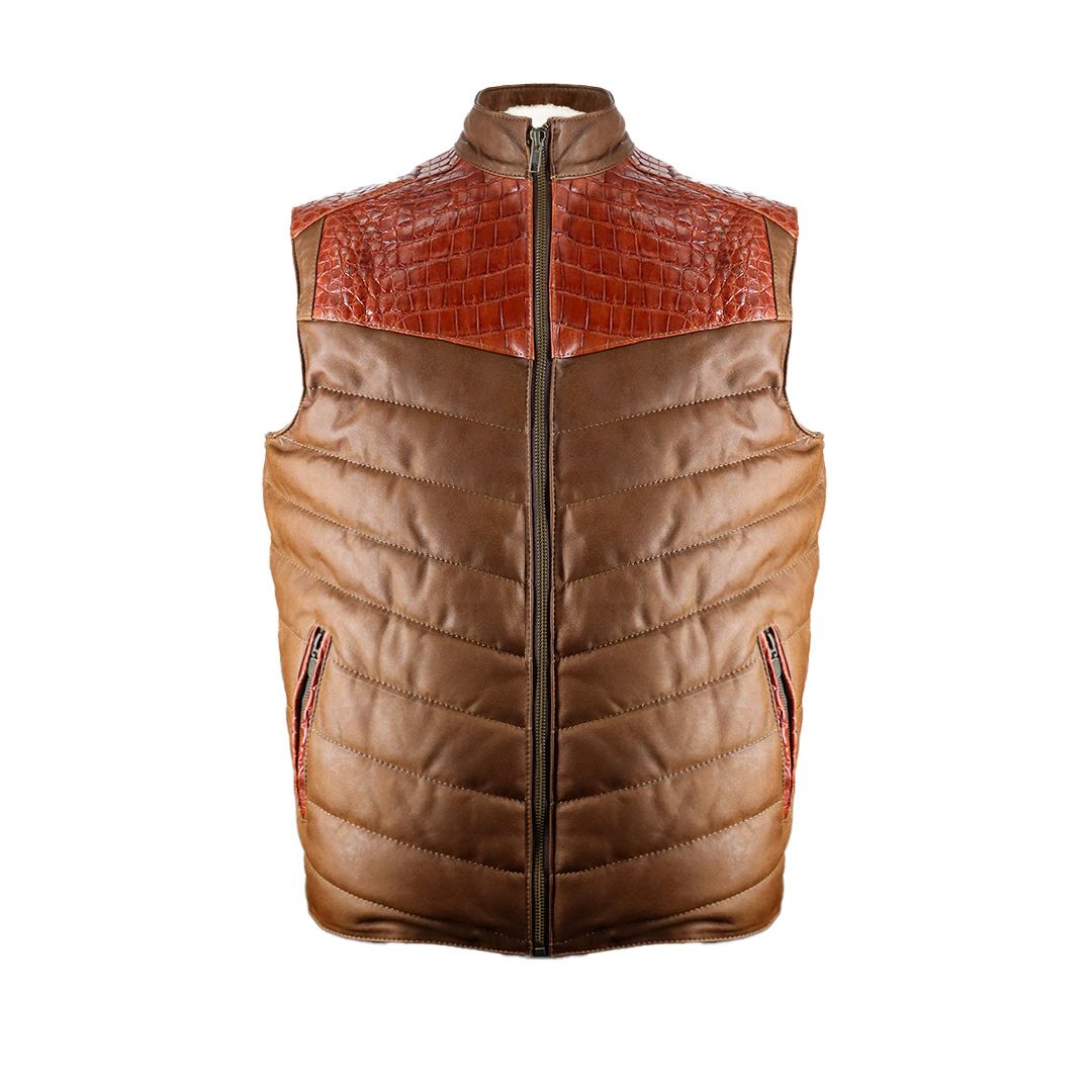 Original leather vest Sendero model