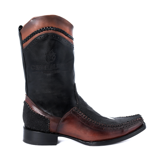 Bota Vaquera Modelo Caudal en Piel de Mantarraya Original