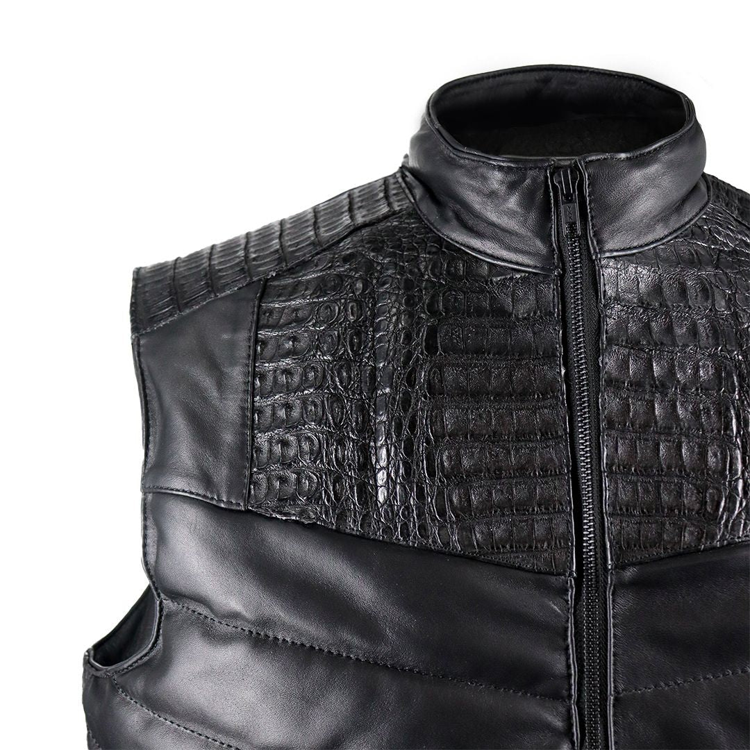 Original leather vest Sendero model