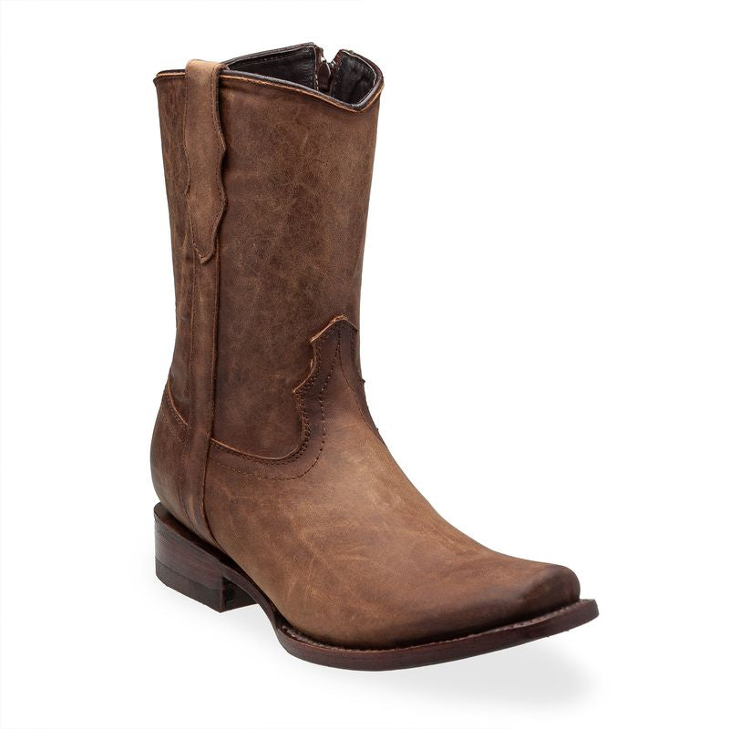 Bota vaquera de piel de res original modelo Dorado