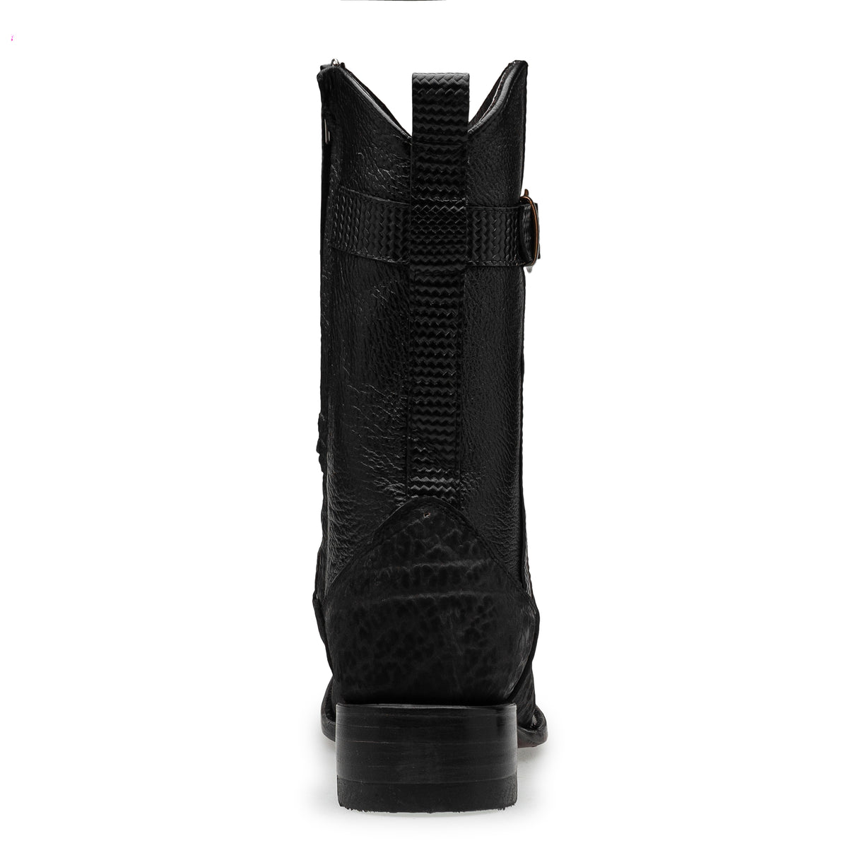 Bota vaquera en piel original de cuello de toro modelo fenix.