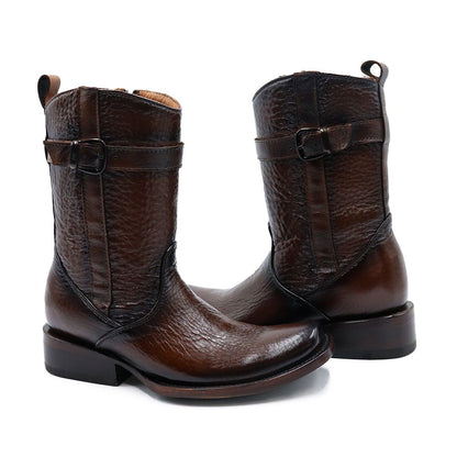 Bota vaquera de piel original modelo brandy