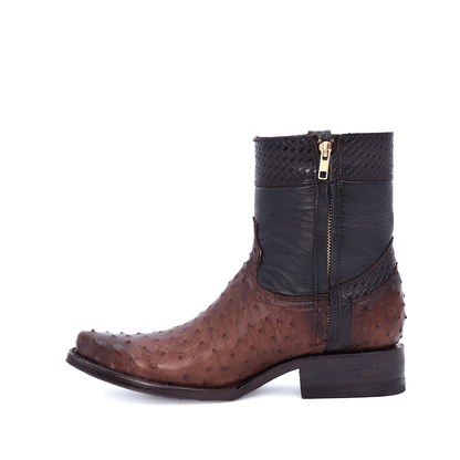 Eco model ostrich leather cowboy boot