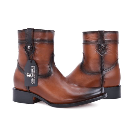 Cimarron cowhide cowboy boot