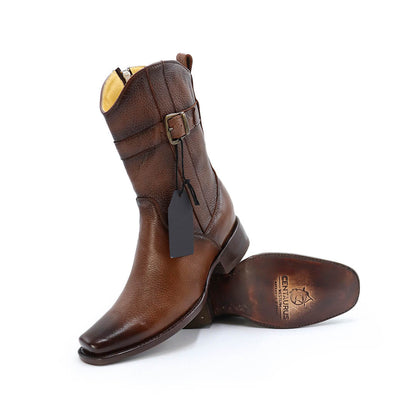 Bota vaquera de piel original modelo brandy