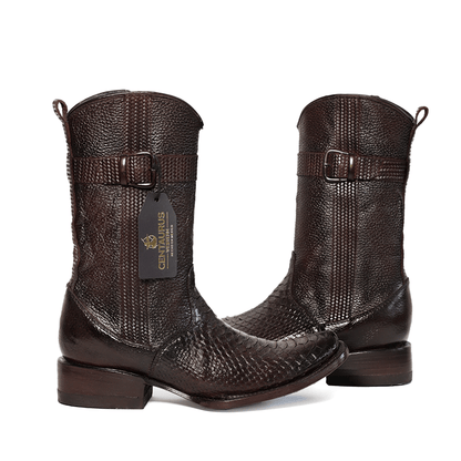 Bota vaquera en piel original de pitón modelo Centaurus