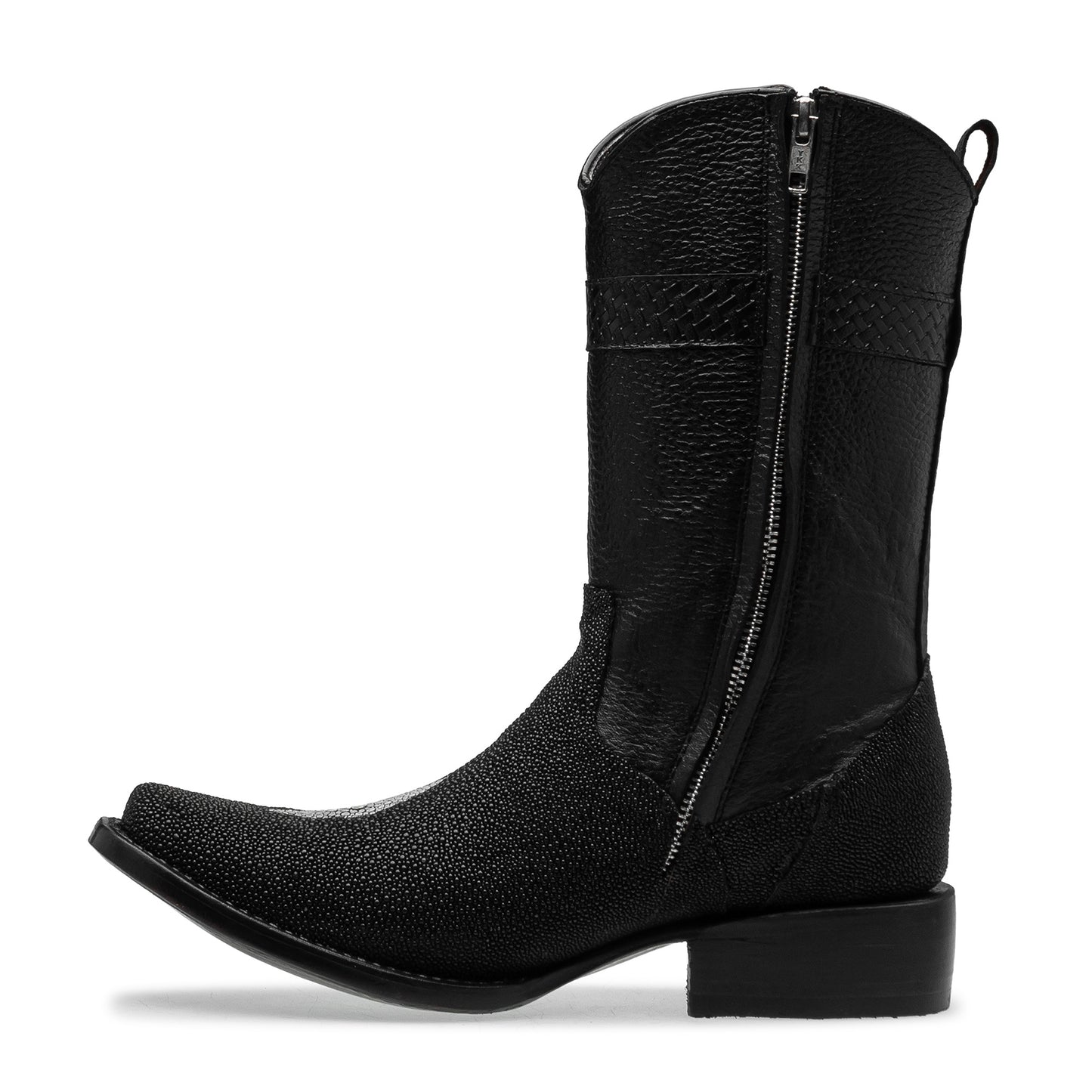 Bota vaquera en piel original de mantarraya modelo fenix