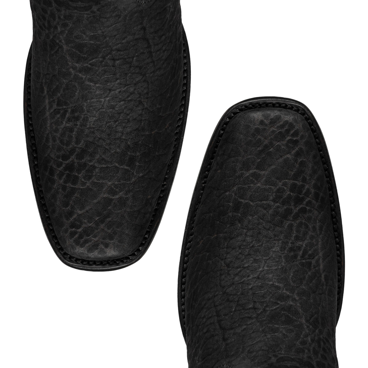 Bota vaquera en piel original de cuello de toro modelo fenix.