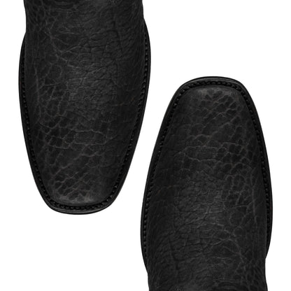Bota vaquera en piel original de cuello de toro modelo fenix.