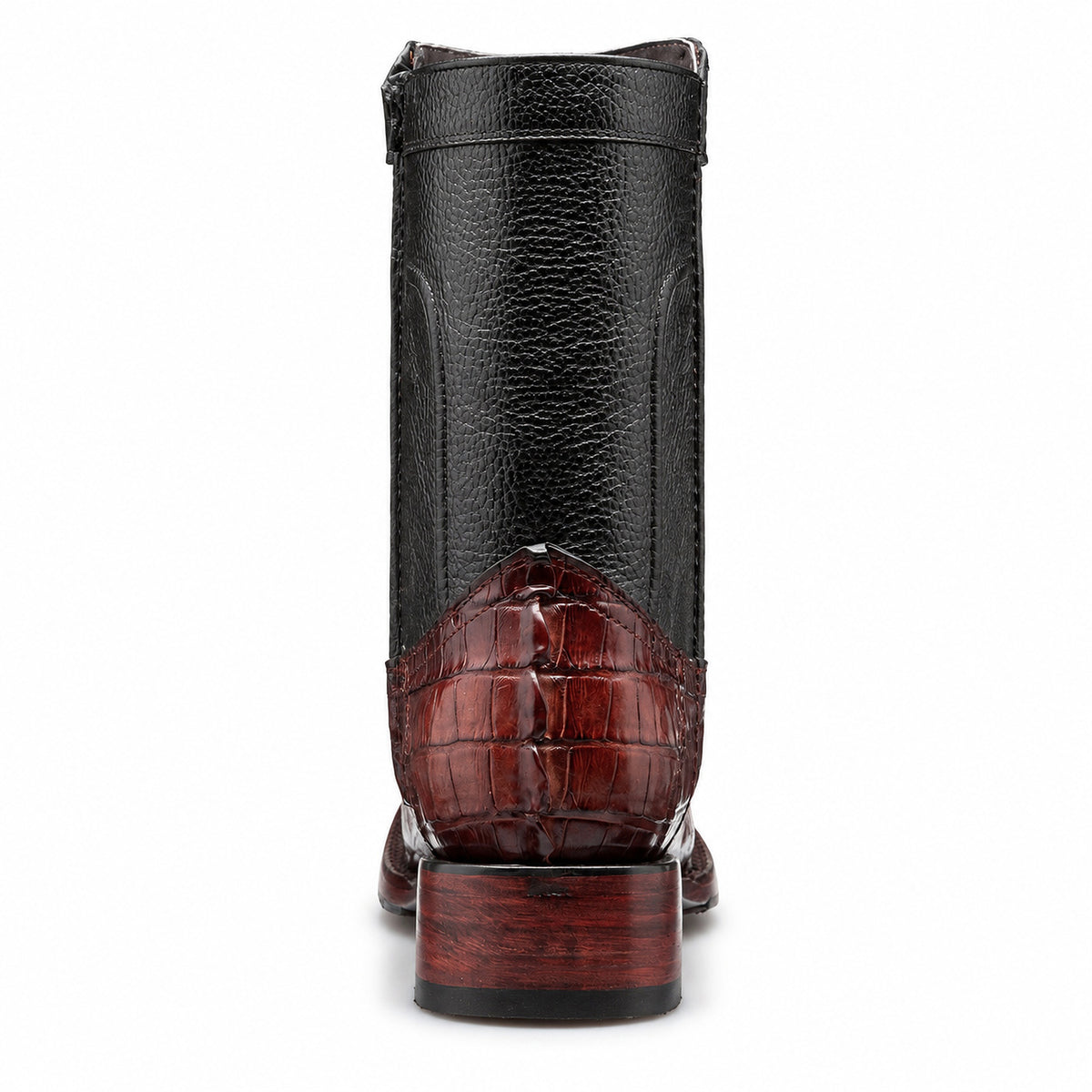 Botin vaquero de piel original de cocodrilo modelo oeste