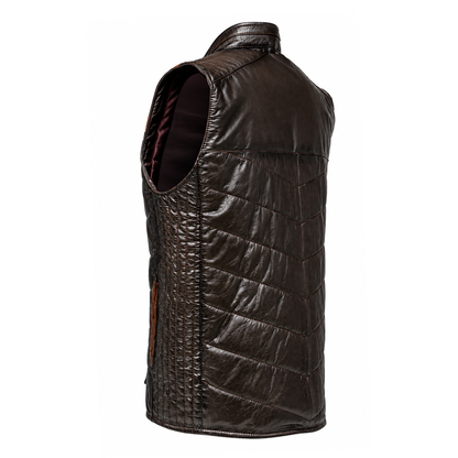 Original leather vest Sendero model
