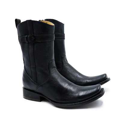 Brandy Model Cowboy Boot in Original Deerskin