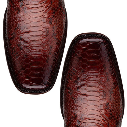 Bota vaquera en piel original de pitón modelo Centaurus