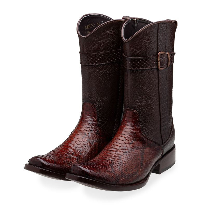 Bota vaquera en piel original de pitón modelo Centaurus