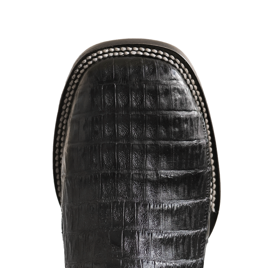 Bulldog boot in crocodile leather, model Rex