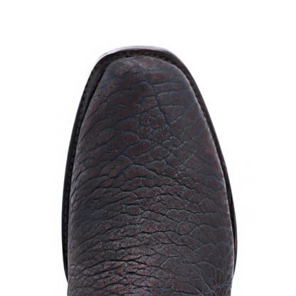Bota vaquera en piel original de cuello de toro modelo fenix.
