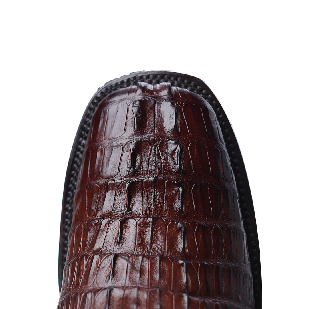 Original crocodile skin western style cowboy boot